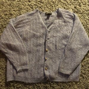 Light purple and silver sparkle sweater